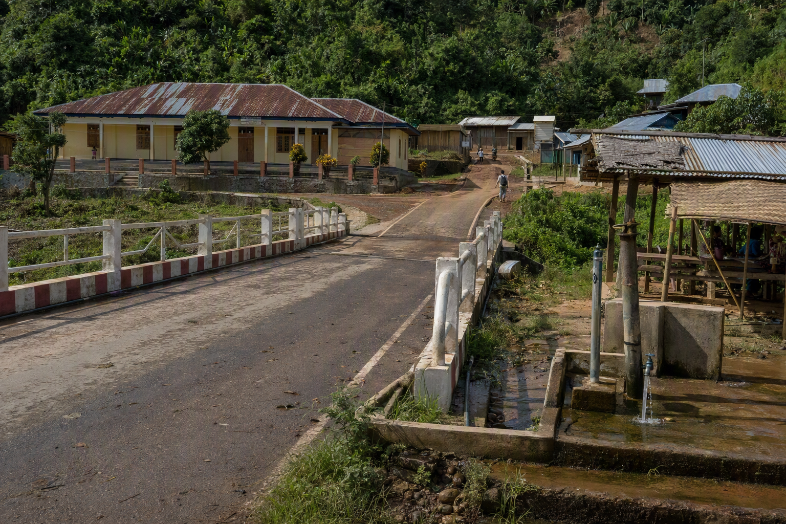 Generalized road, water, market and school investment landscape
